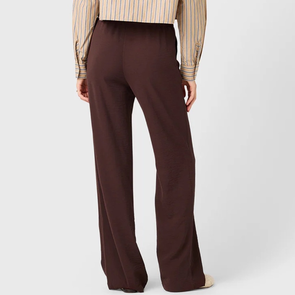 The Lady & The Sailor High Waisted Drawstring Pants Chocolate Air Flow 1 XS-S - Picture 2 of 9